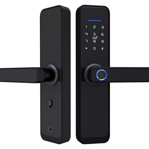 Backlight Touchscreen Digital Electronic Door Lock 4 in 1 Fingerprint/Password/Card/Key Anti-Theft Lock for Home Security Fingerprint Smart Door Lock 